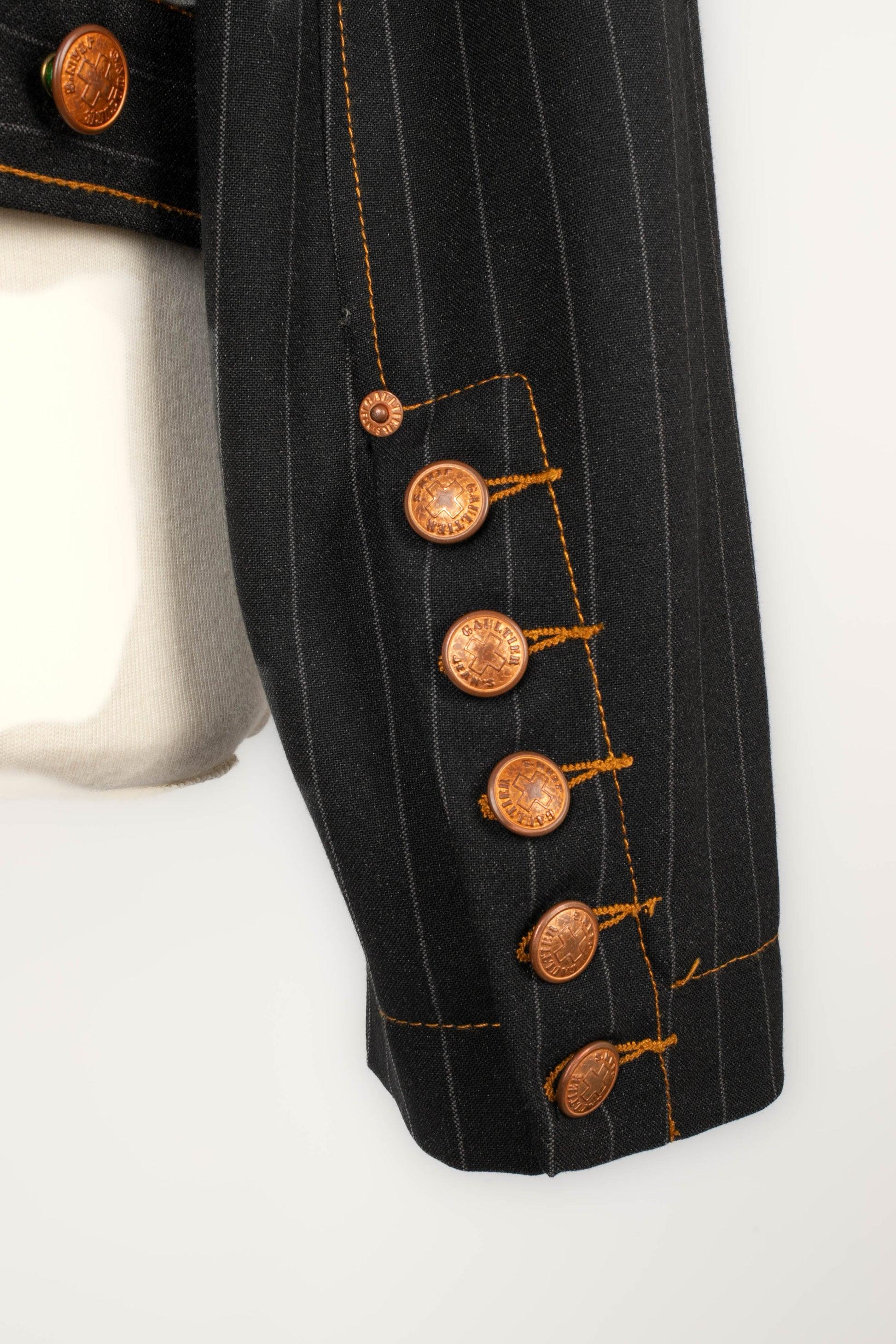 Jean-Paul Gaultier Denim Reversible Jacket For Sale 1