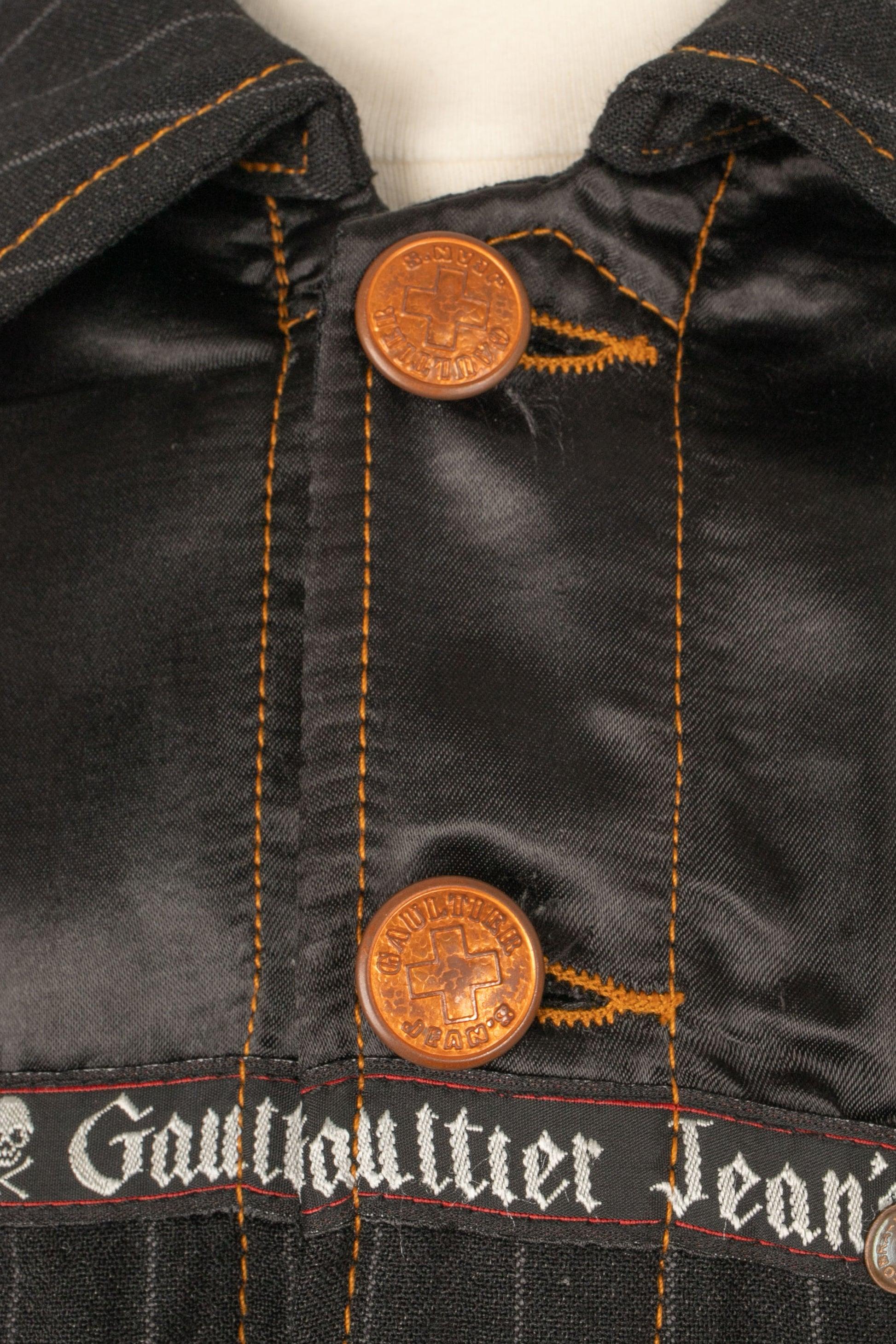 Jean-Paul Gaultier Denim Reversible Jacket For Sale 3