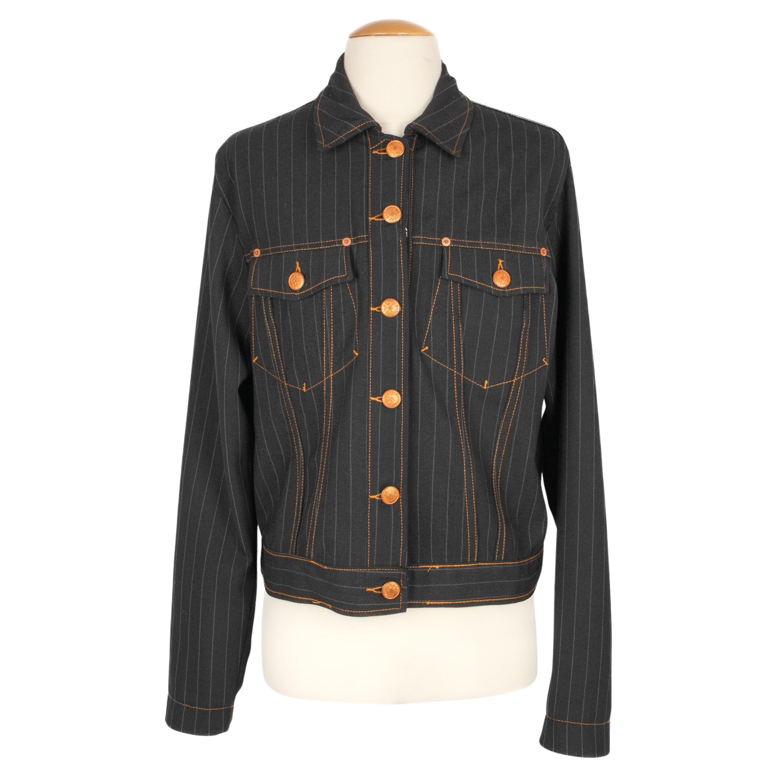 Jean Paul Gaultier Denim Jacket - 24 For Sale on 1stDibs Jean Paul Gaultier Denim Jacket - 24 For Sale on 1stDibs