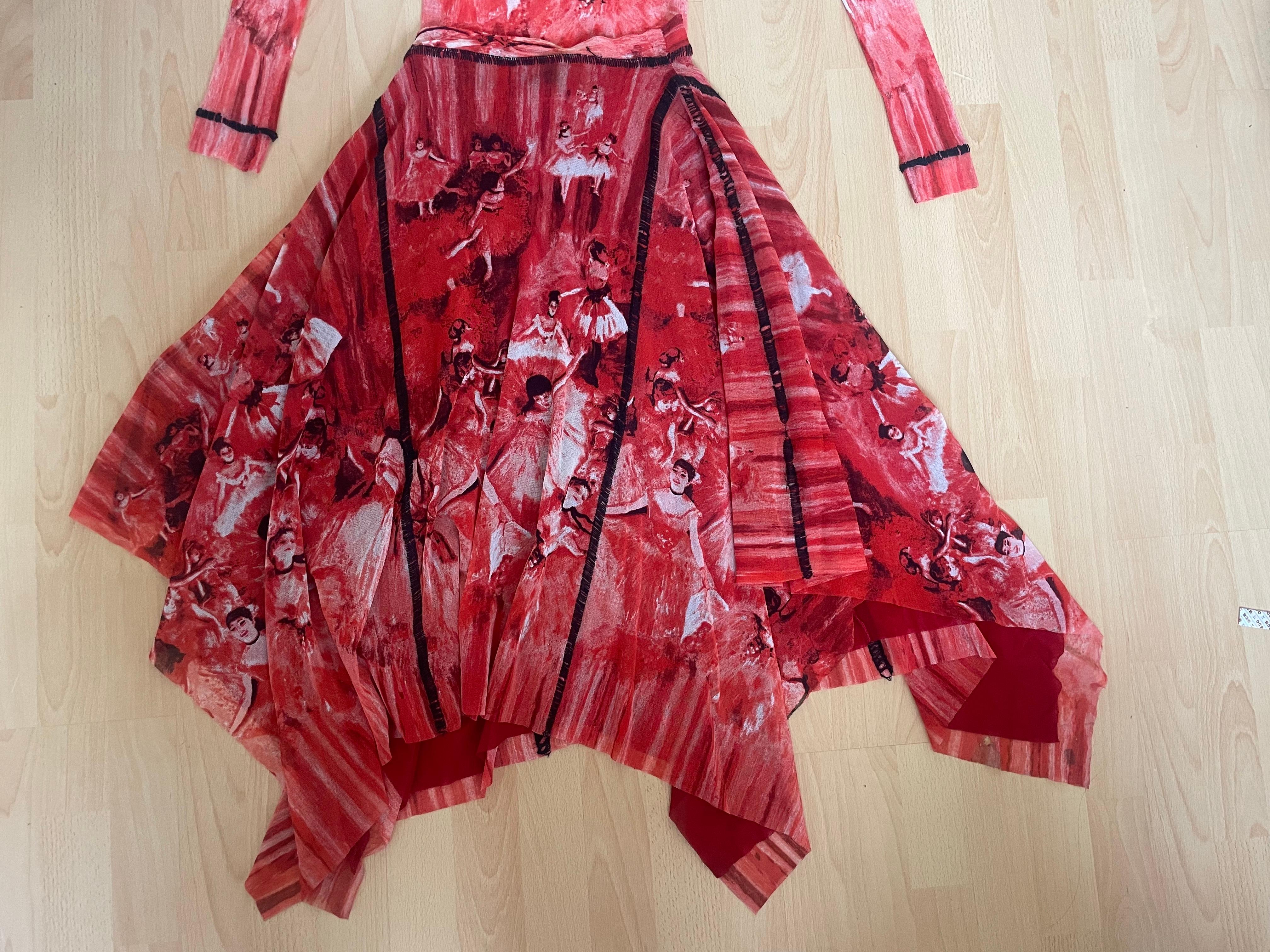 JEAN PAUL GAULTIER Set gonna e top da ballerina Edgar Degas in vendita 8