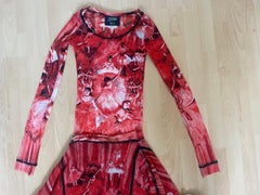 JEAN PAUL GAULTIER Edgar degas dancer skirt and top set