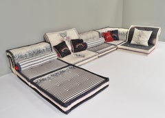 Jean Paul Gaultier Edition „Mah Jong“ Sofa von Roche Bobois / Hans Hopfer, Frankreich