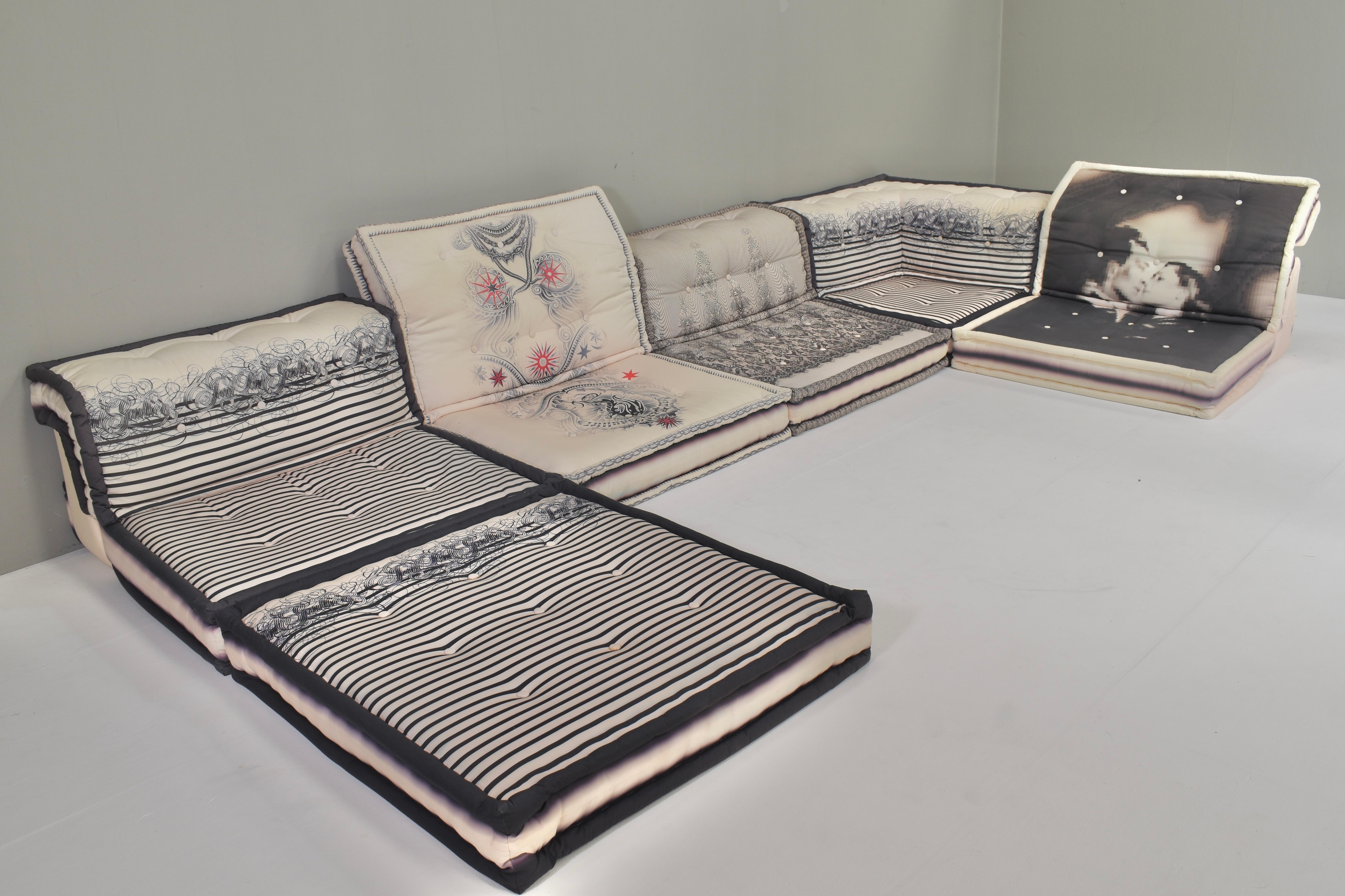 Mid-Century Modern Jean Paul Gaultier Edition 'Mah Jong' Sofa by Roche Bobois / Hans Hopfer, France