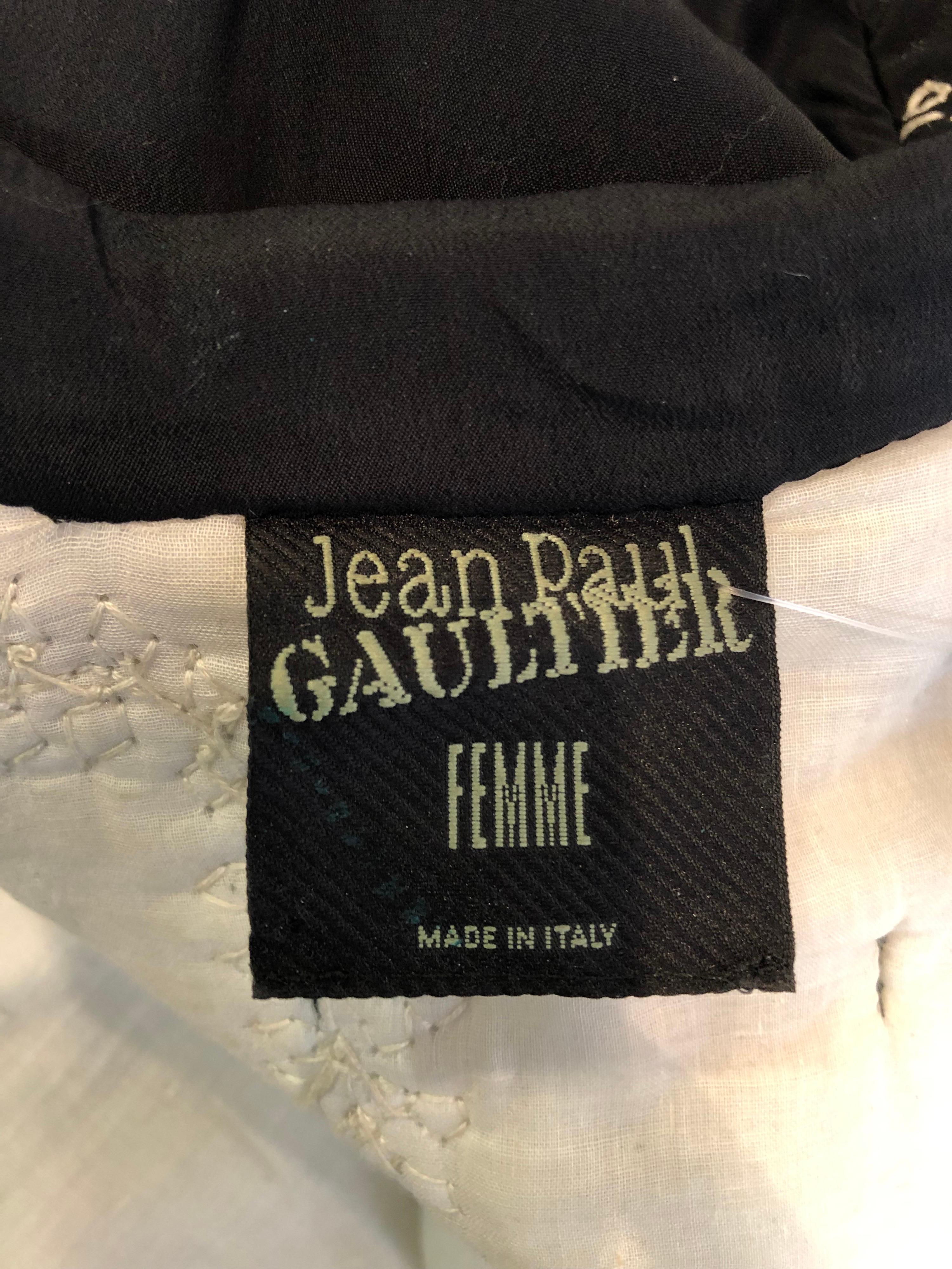 Jean Paul Gaultier embroidery jacket  For Sale 8