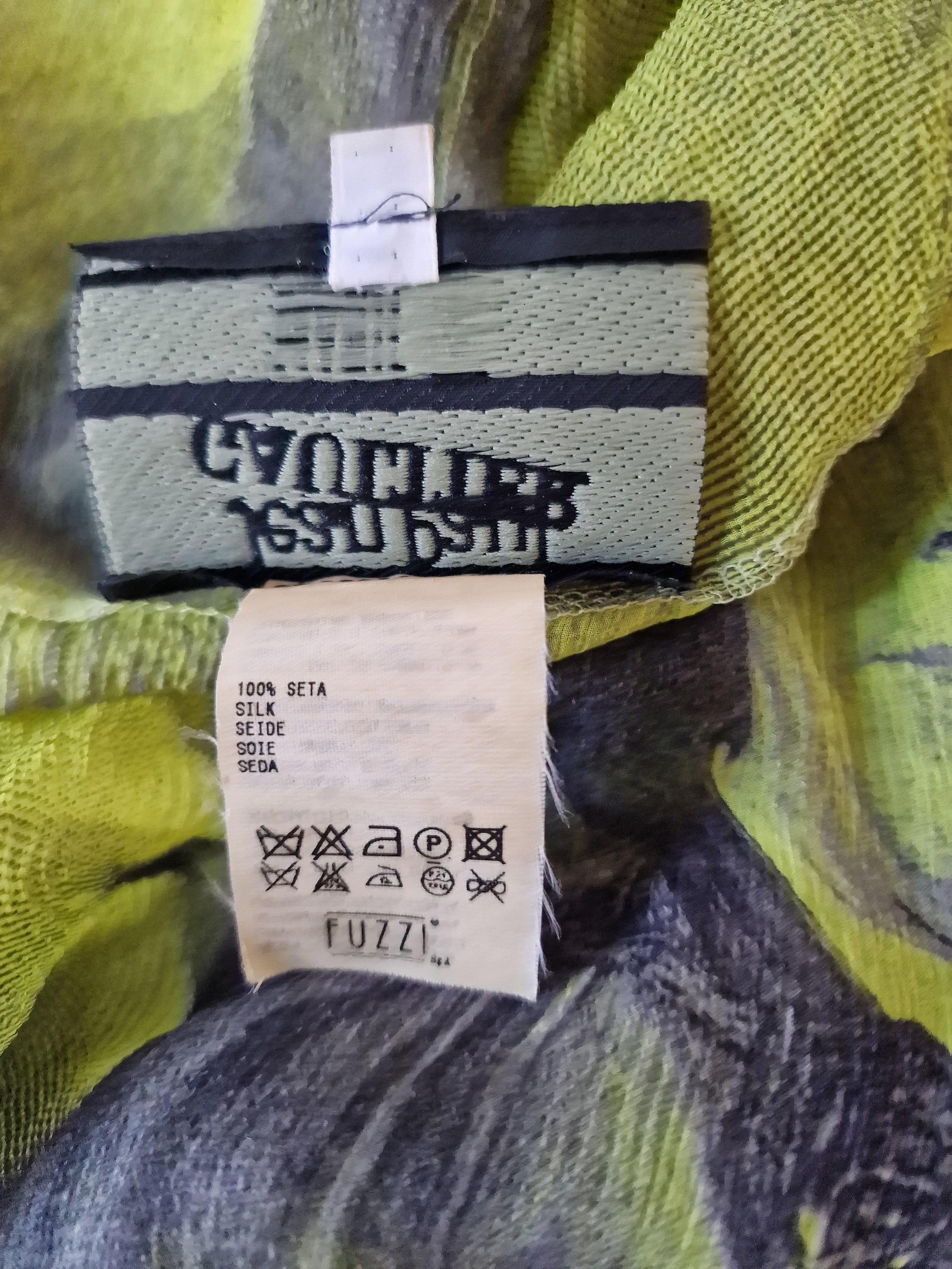 Jean Paul Gaultier - Robe t-shirt vintage en soie transparente pour hommes et femmes en vente 11