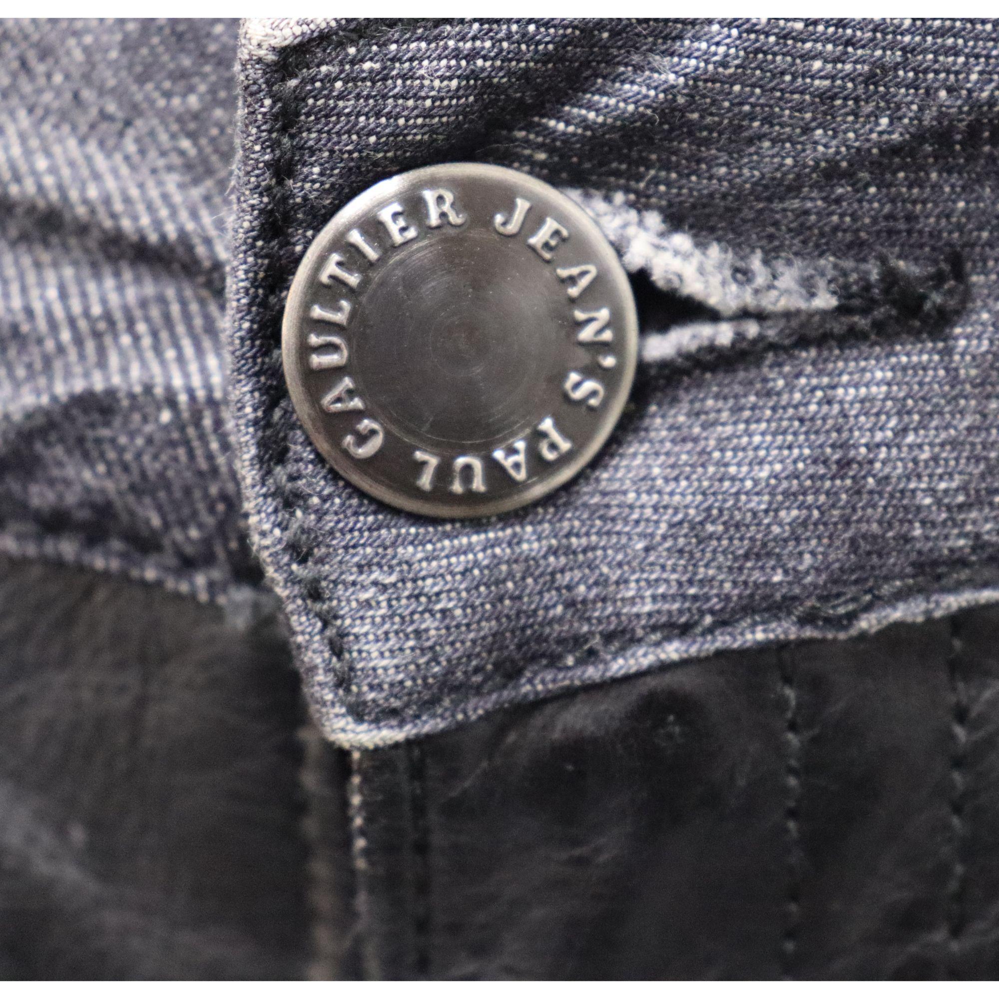 Jean Paul Gaultier EU 26 Low Rise Vintage Denim Jeans For Sale 1