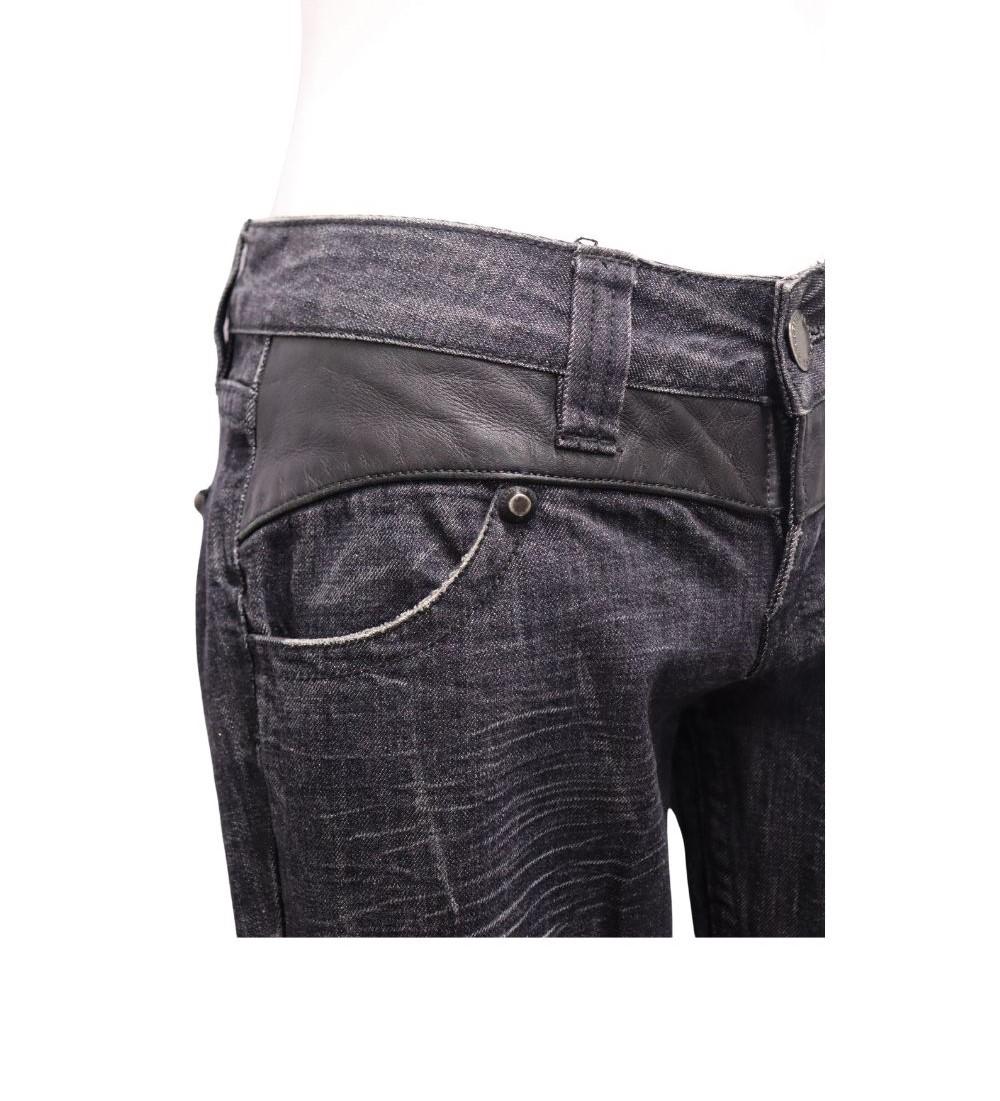 Jean Paul Gaultier EU 26 Low Rise Vintage Denim Jeans For Sale 2