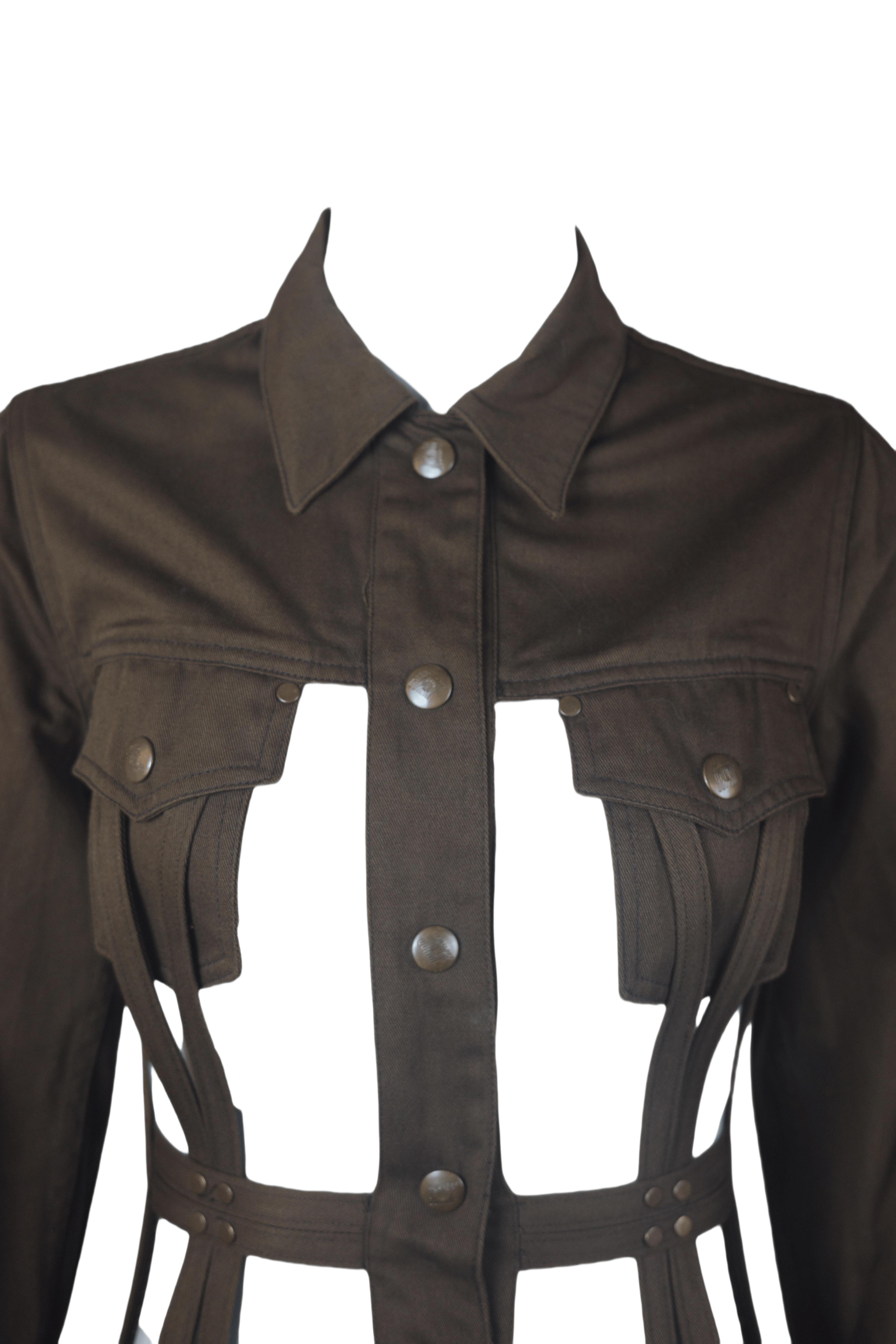 JEAN PAUL GAULTIER F/w 1989 Cutout Cage Jacket in vendita 3