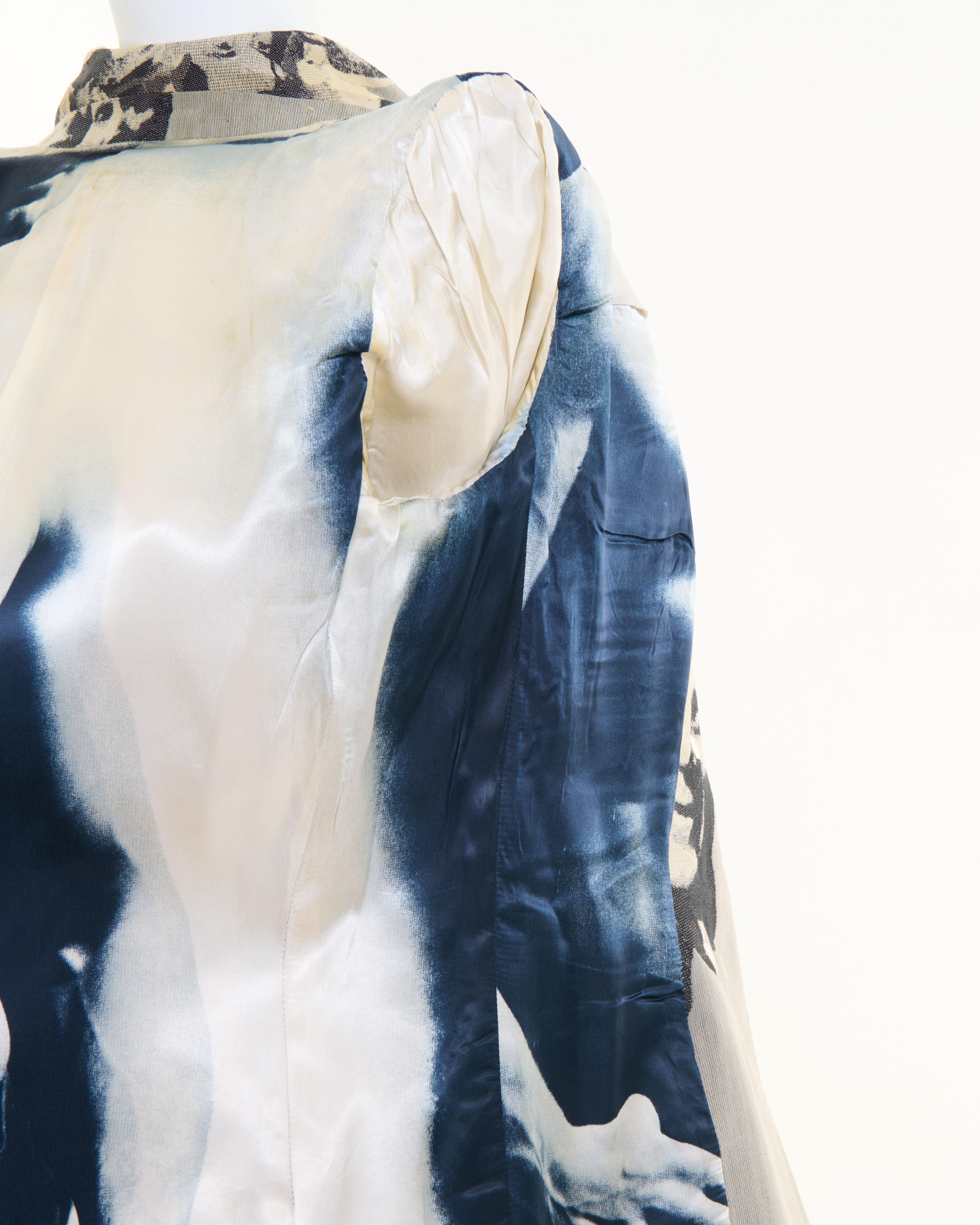 Jean Paul Gaultier F/W 1992/93 ‘Fanatics of Photography’  jacquard  faces jacket For Sale 13