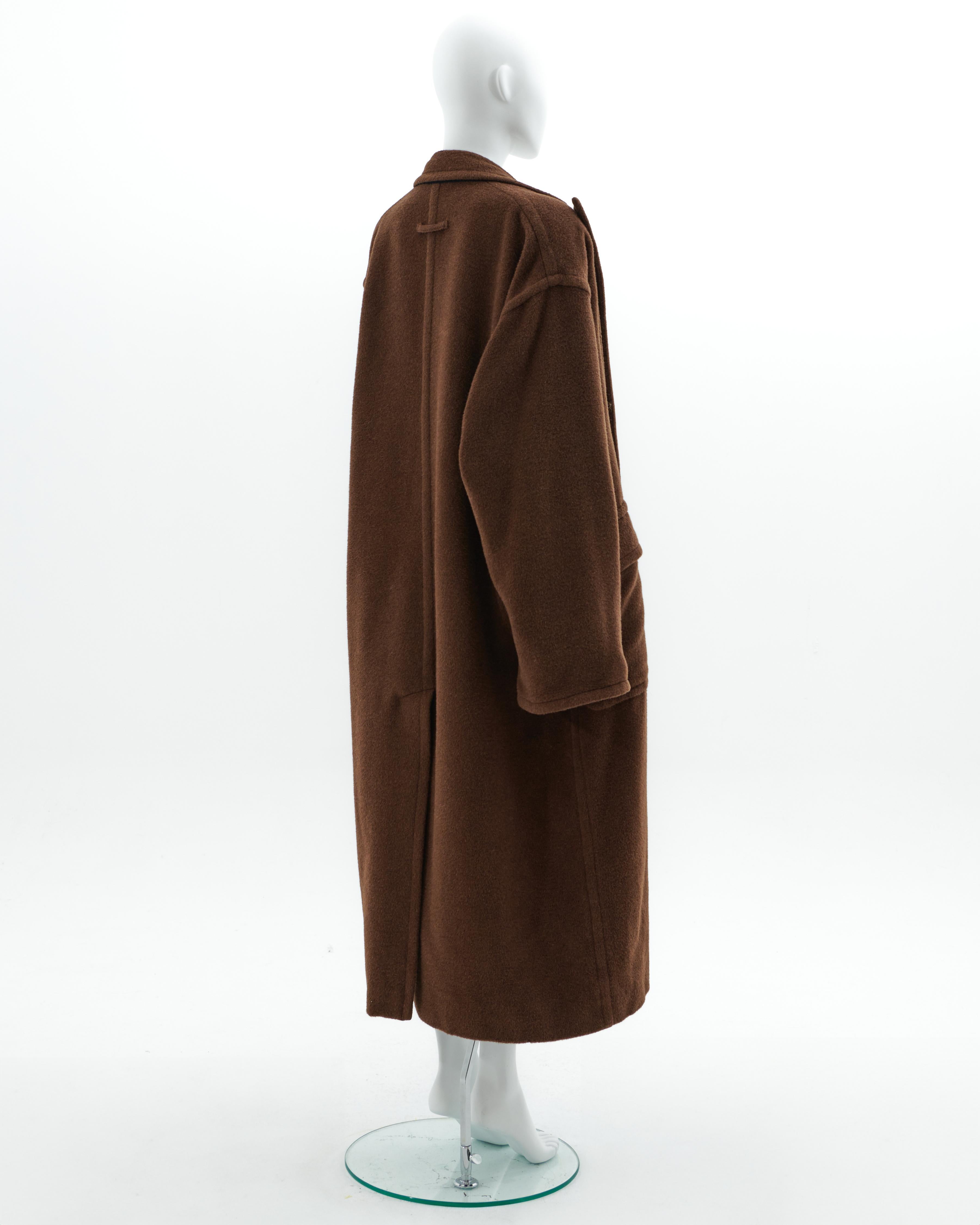 Women's Jean Paul Gaultier F/W 1994 'Le Grand Voyage' Caramel wool coat For Sale