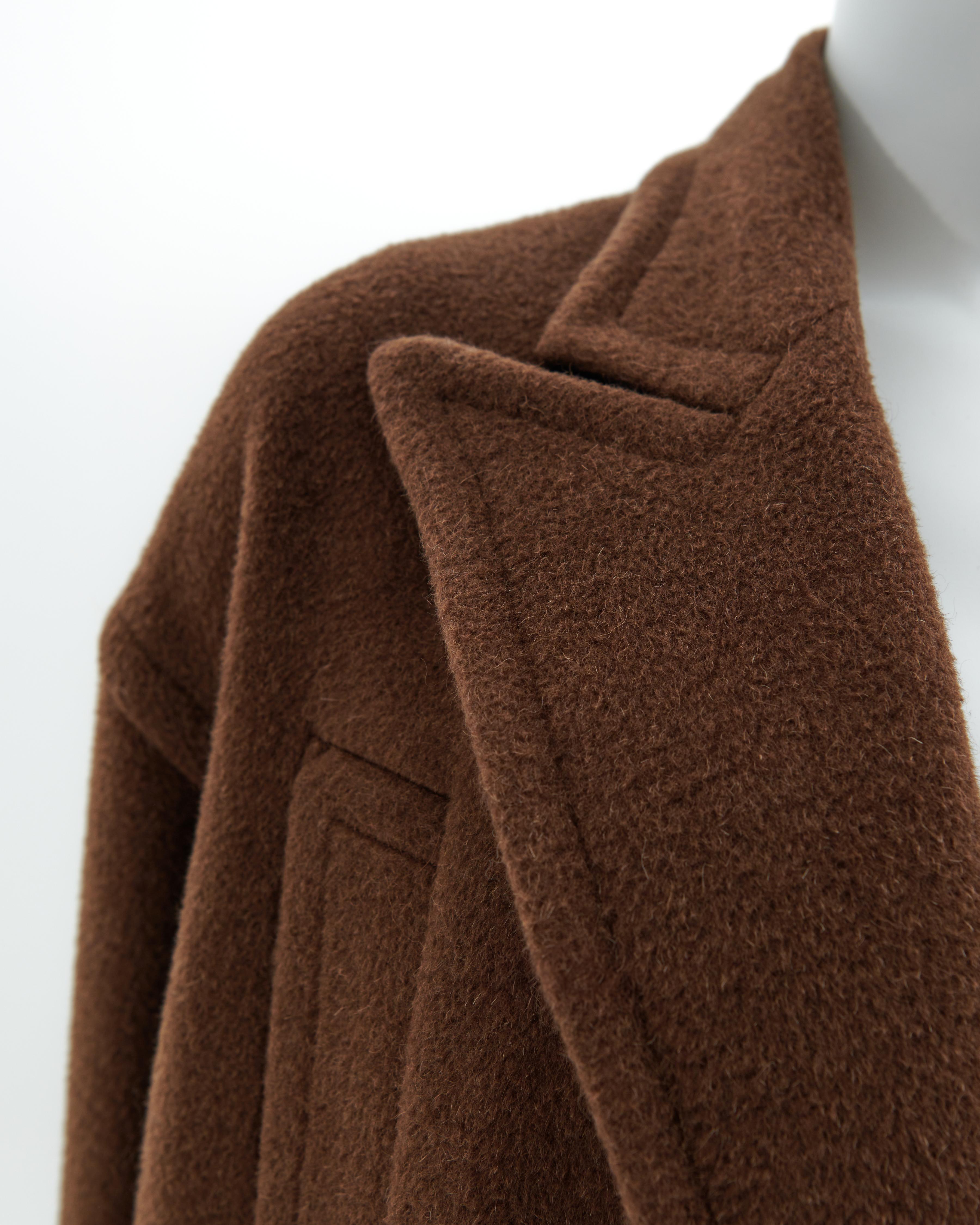 Jean Paul Gaultier F/W 1994 'Le Grand Voyage' Caramel wool coat For Sale 4