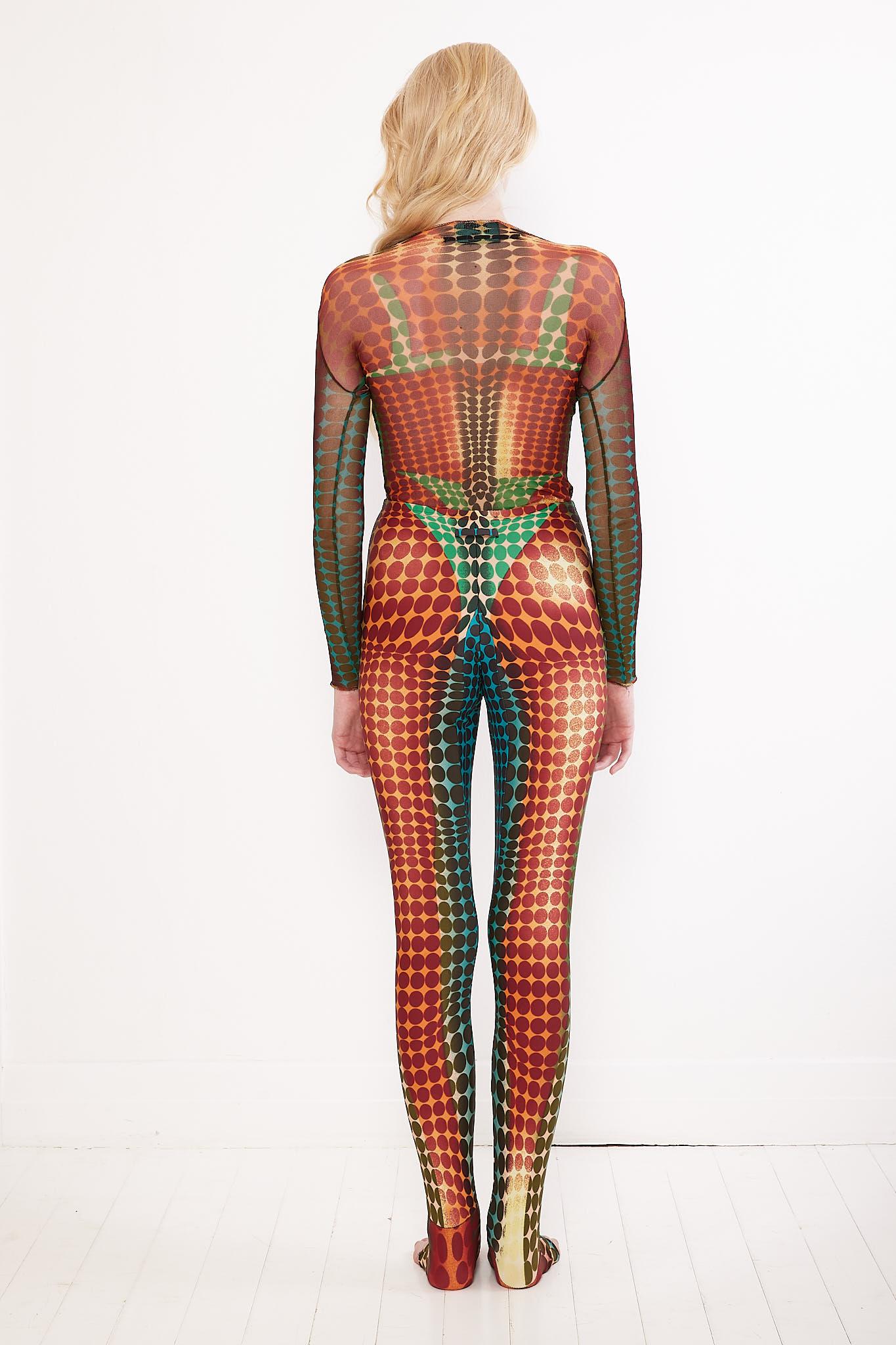 Jean Paul Gaultier F/W 1995 Cyberdots Top & Leggings Set In Excellent Condition For Sale In BELLEVUE HILL, NSW