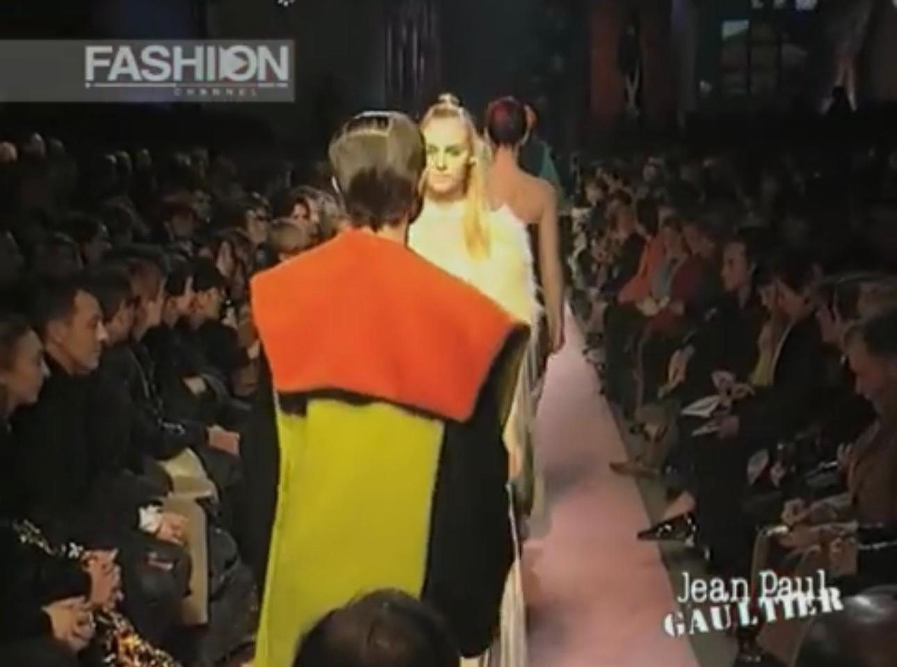 Jean Paul Gaultier F/W 1996 Multicolor mohair zipper coat For Sale 8