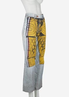 Jean Paul Gaultier F/W 1999 Trompe L’Oeil Layered Print Pants Worn by Julia Fox