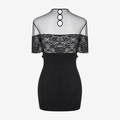 Jean Paul Gaultier F/W 2005 Mesh and Lace Midi Dress