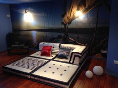 Jean Paul Gaultier Fabrics, Mah Jong Matelot, Roche Bobois Modular Sofa