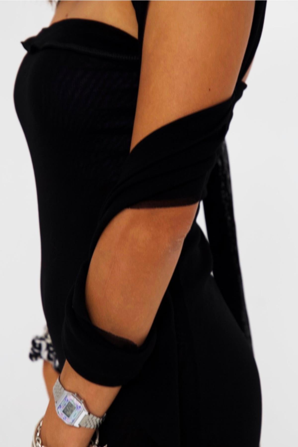 Women's Jean Paul Gaultier Fabulous Elegant Long Black Dress