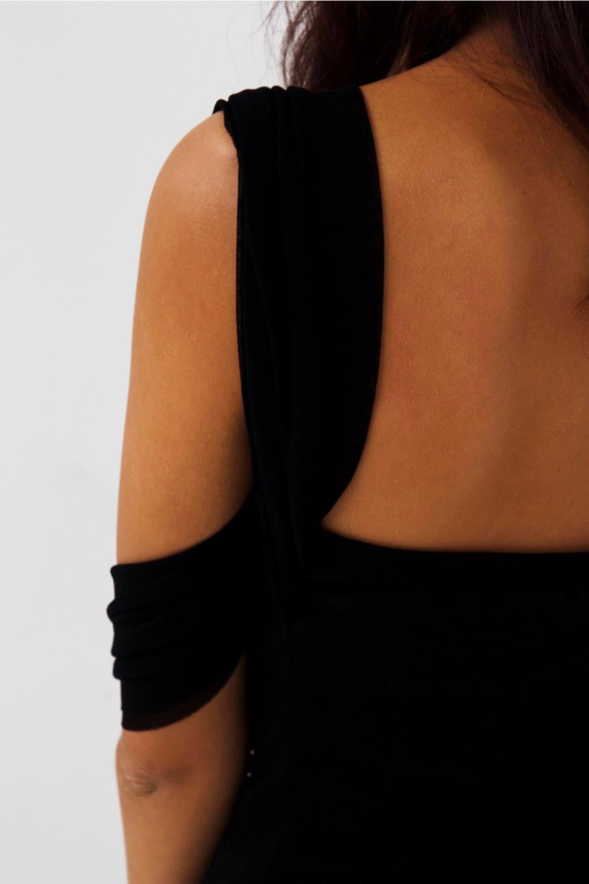 Jean Paul Gaultier Fabulous Elegant Long Black Dress 1