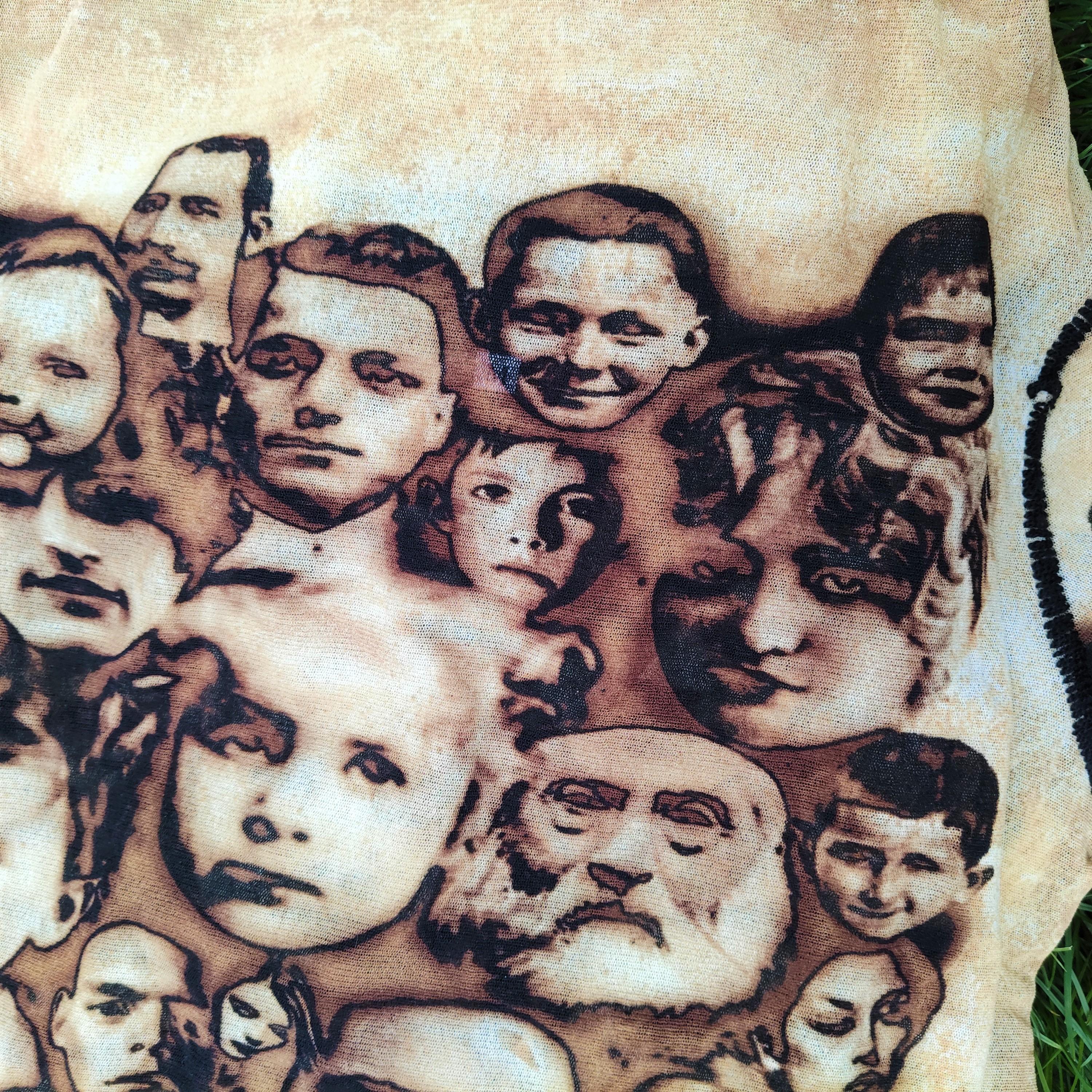 Jean Paul Gaultier Face Faces People Portrait Mesh Photos T-Shirt Top Tee 5
