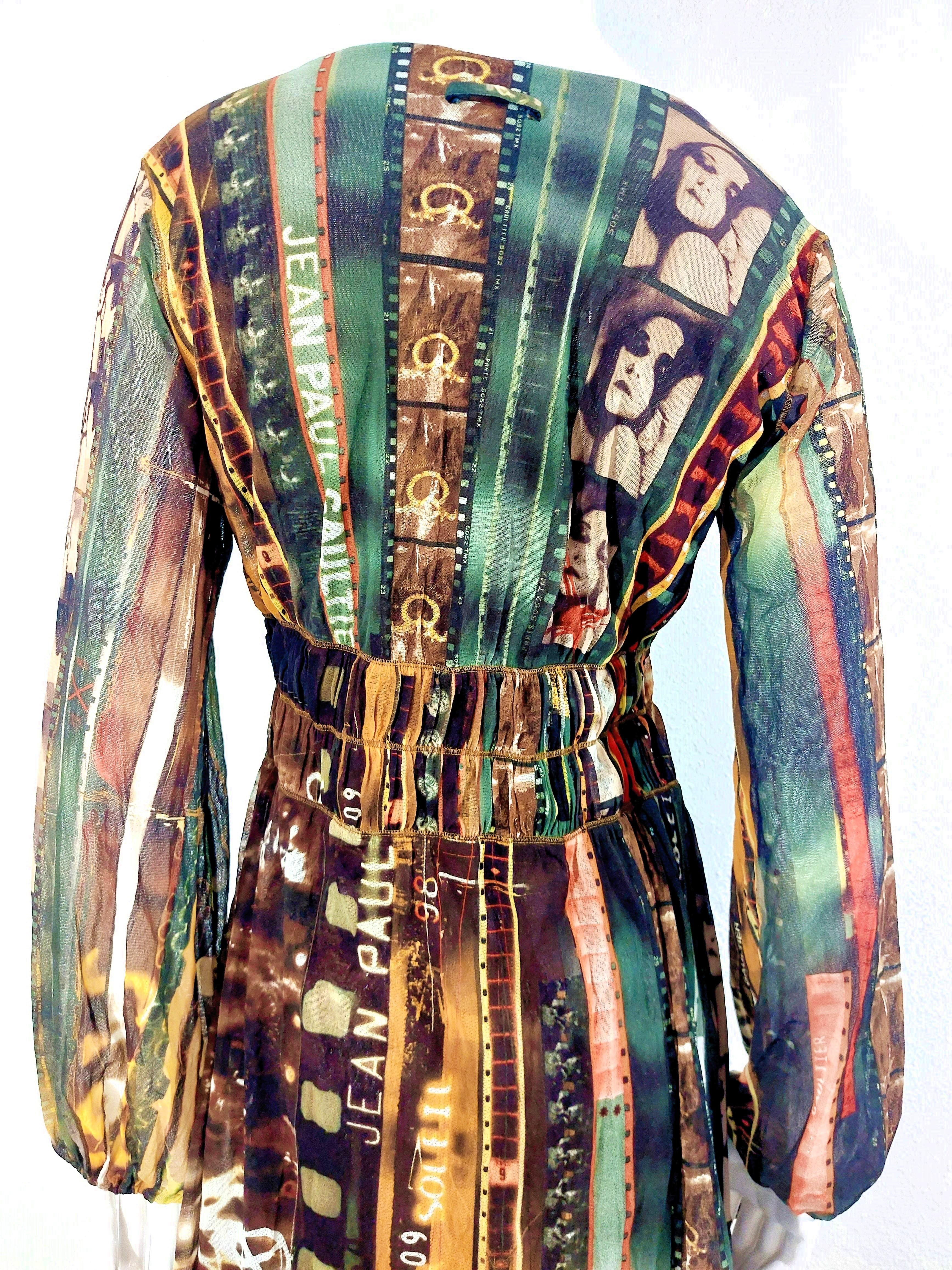 Jean Paul Gaultier Faces Silhouettes Paris Cinema Transaprent Mesh Dress 

“Dressing is a pleasure; clothes are not a joke.”
— Jean Paul Gaultier

Everything Jean Paul Gaultier does tends toward the luxury market.
His clothes are expensive. You have