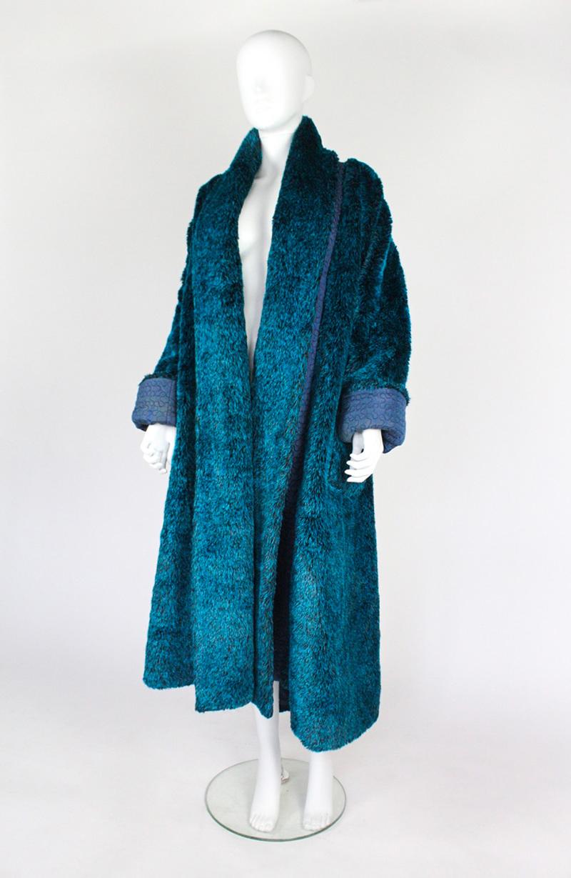 Jean Paul Gaultier Fall 1985 Faux Fur Coat For Sale 6