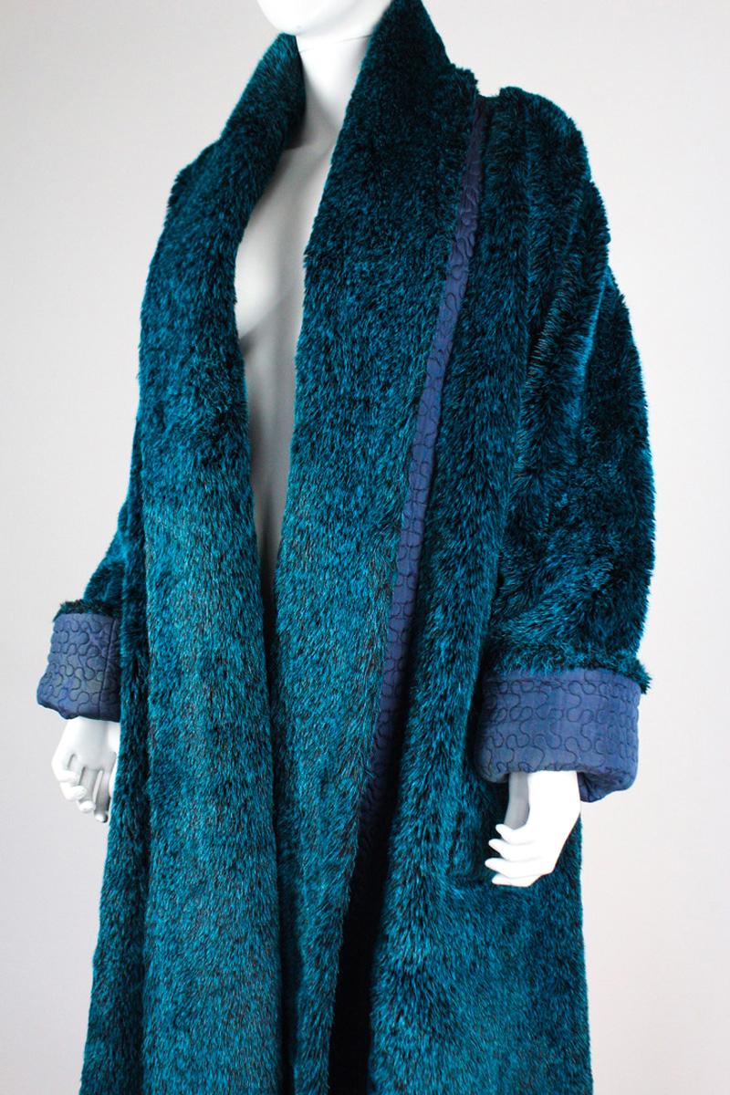 Women's Jean Paul Gaultier Fall 1985 Faux Fur Coat For Sale