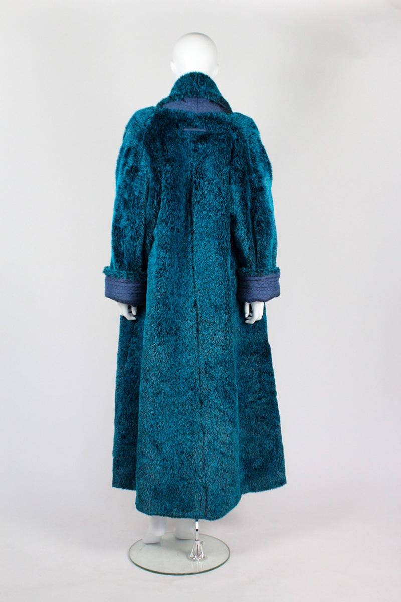 Jean Paul Gaultier Fall 1985 Faux Fur Coat For Sale 1