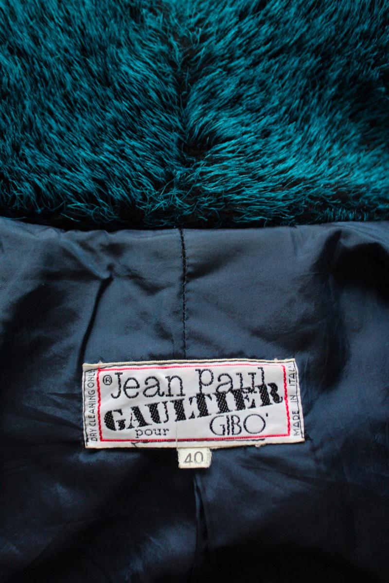 Jean Paul Gaultier Fall 1985 Faux Fur Coat For Sale 2