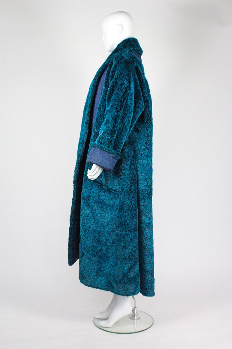 Jean Paul Gaultier Fall 1985 Faux Fur Coat For Sale 3