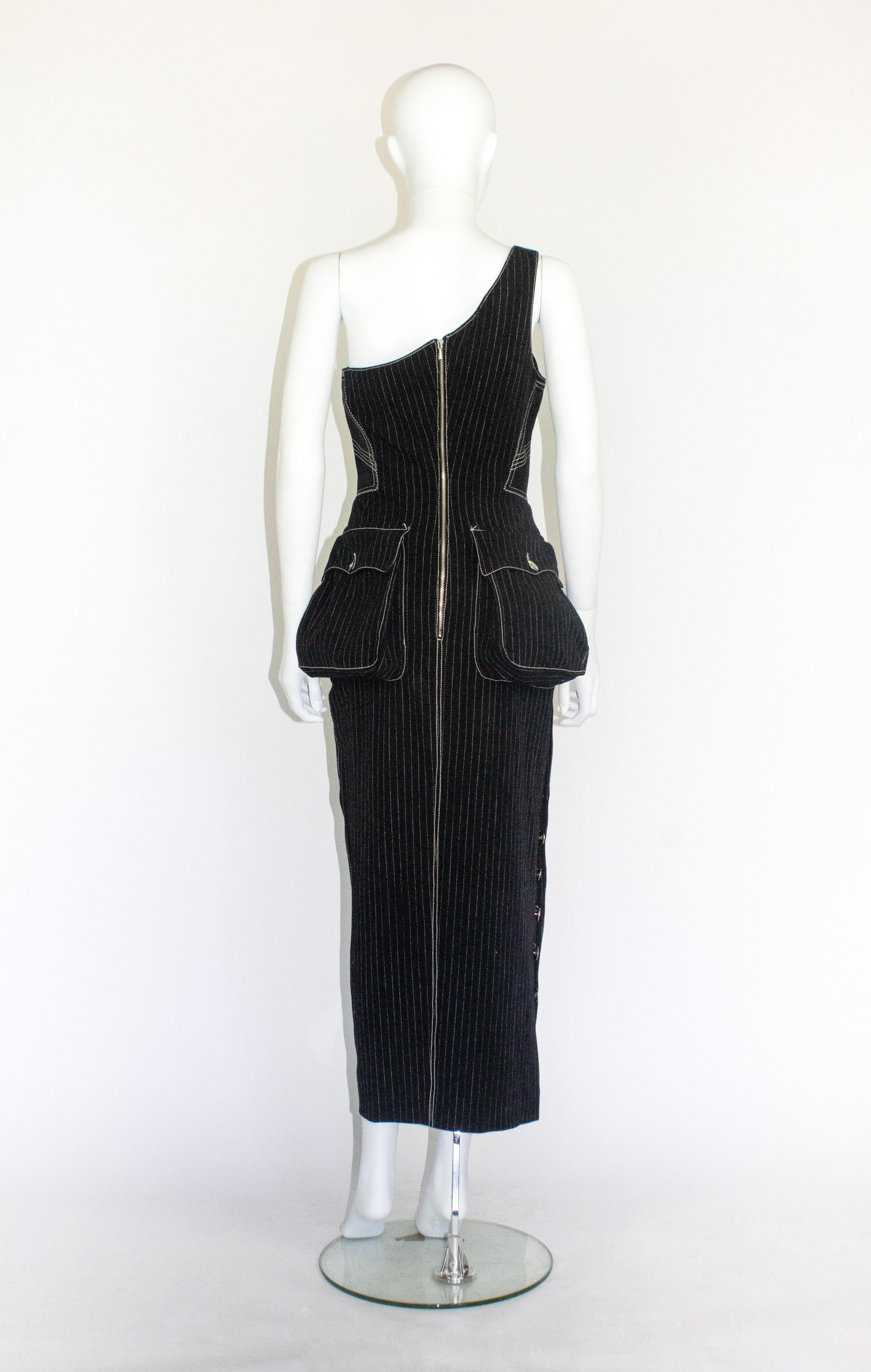 Black Jean Paul Gaultier Fall 1992 Dress For Sale