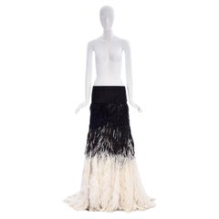 Jean Paul Gaultier Fall 2011 Haute Couture Ombre Feather Men's Skirt (FR 50)