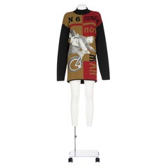 JEAN PAUL GAULTIER FW 87 Iconic and rare intarsia sweater