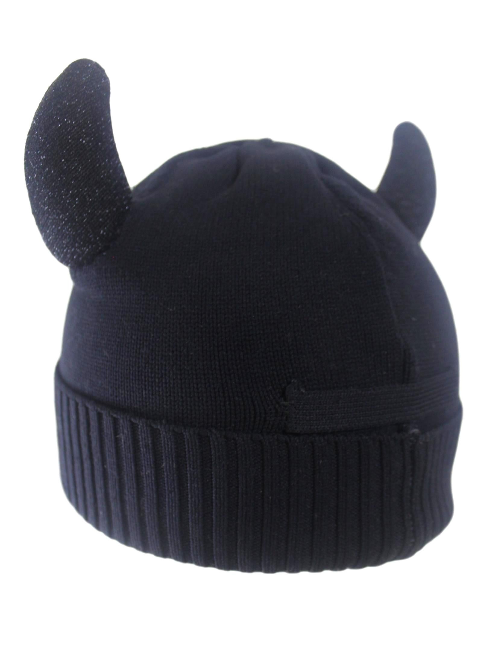 Jean Paul Gaultier Fall/Winter 1993 Horned Hat at 1stDibs Jean Paul Gaultier Fall/Winter 1993 Horned Hat at 1stDibs