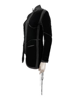 Jean Paul Gaultier Fall/Winter 1996-1997 "La Boule et le Cube" Velvet cut jacket