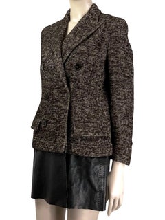Jean Paul Gaultier Fall/Winter 2011 Tweed leather coat