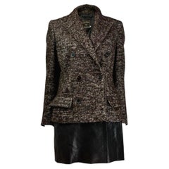 Jean Paul Gaultier Fall/Winter 2011 Tweed leather coat