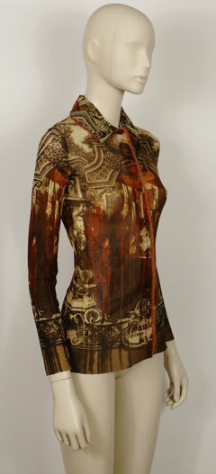 Jean Paul Gaultier Fall/Winter 98/99 Architectural Details Print Shirt