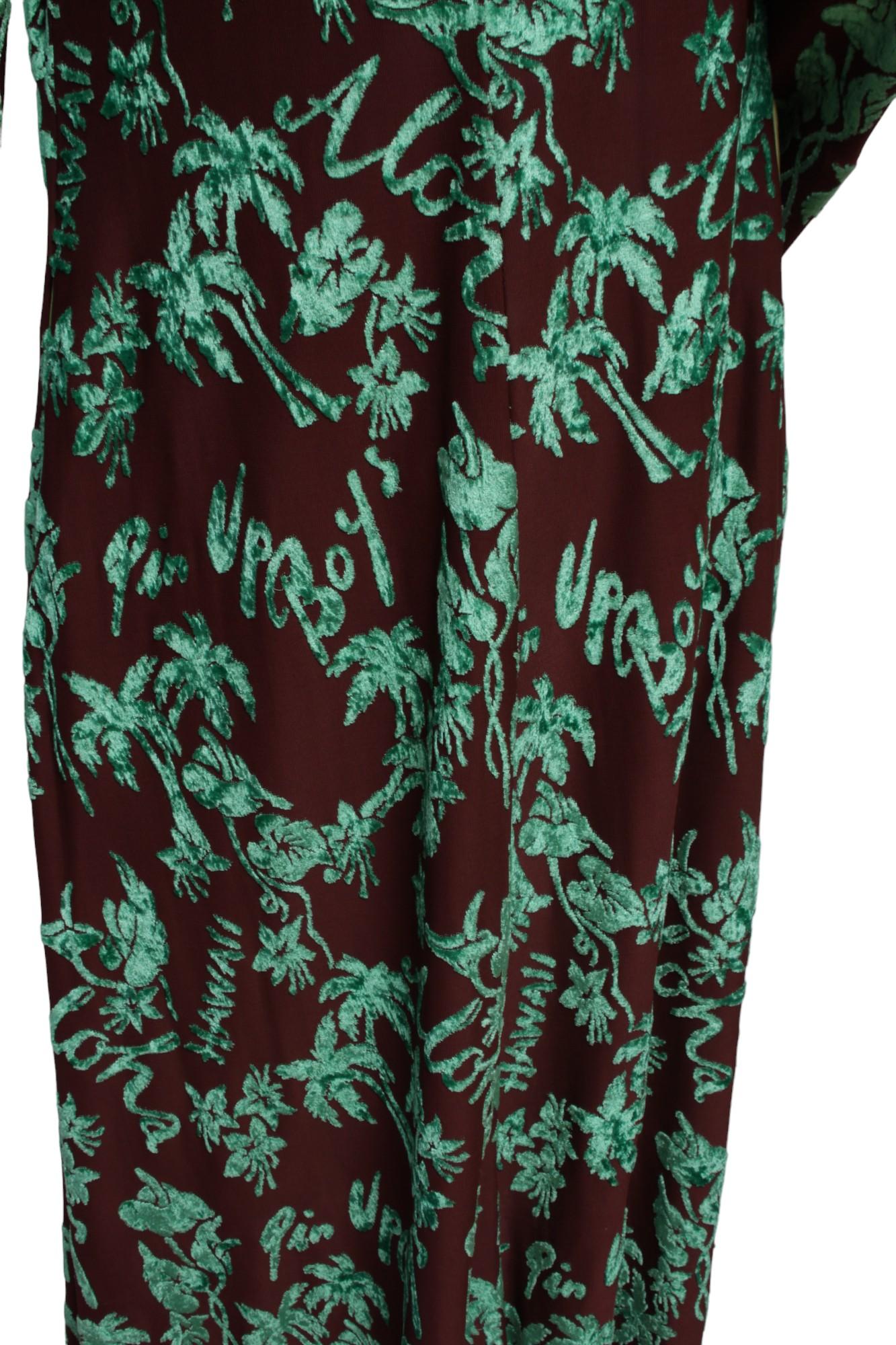 Jean Paul Gaultier Femme 1996 Spring/Summer Cyberbaba Burned Velvet Robe For Sale 7