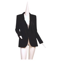 JEAN PAUL GAULTIER FEMME Black Blazer with attached necklace