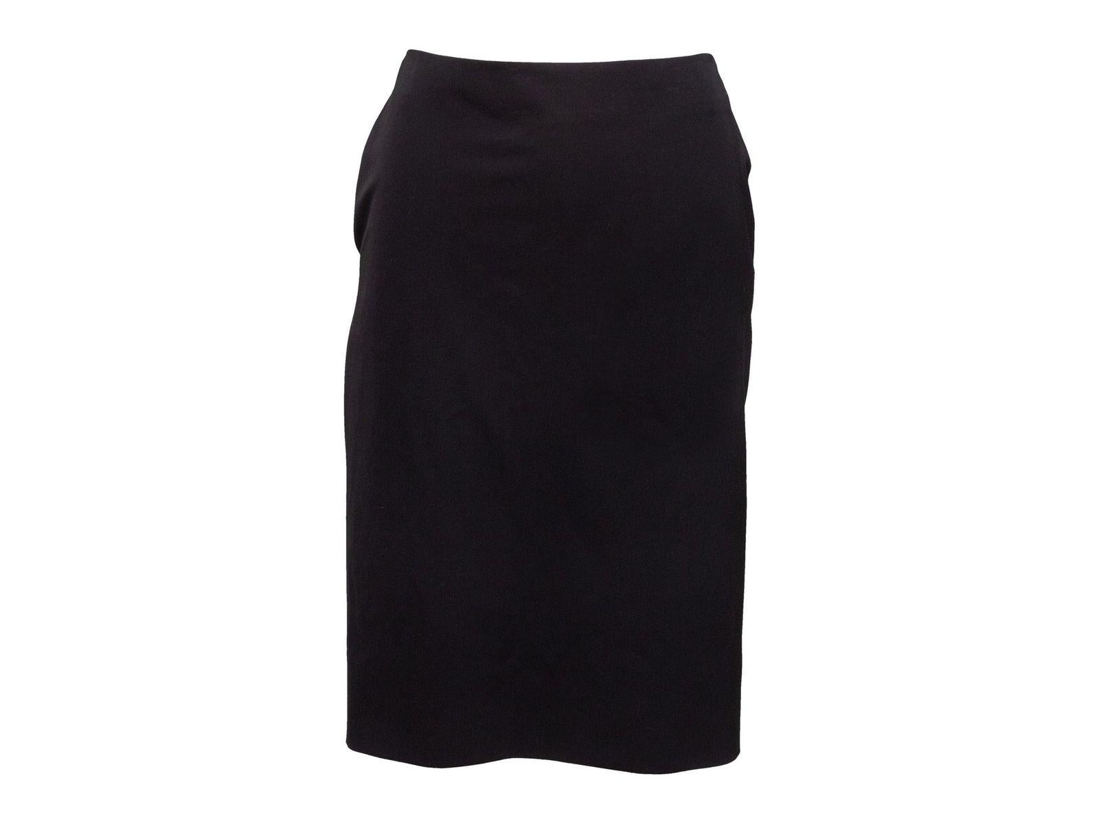 Jean Paul Gaultier Femme Black Wool Skirt 1