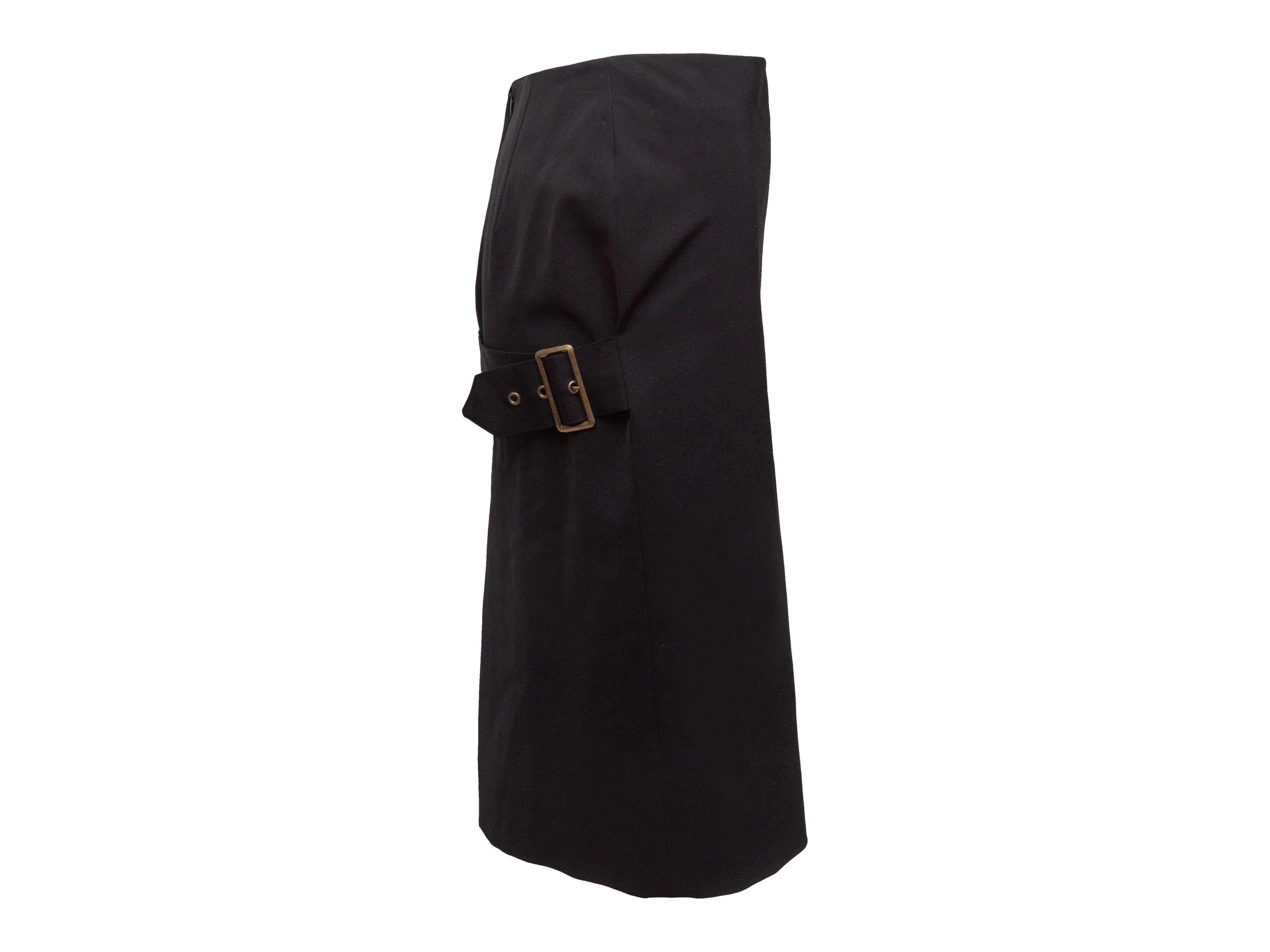 Jean Paul Gaultier Femme Black Wool Skirt 2