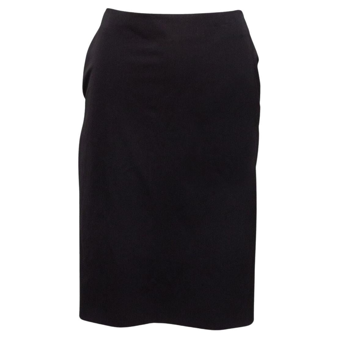 Jean Paul Gaultier Femme Black Wool Skirt