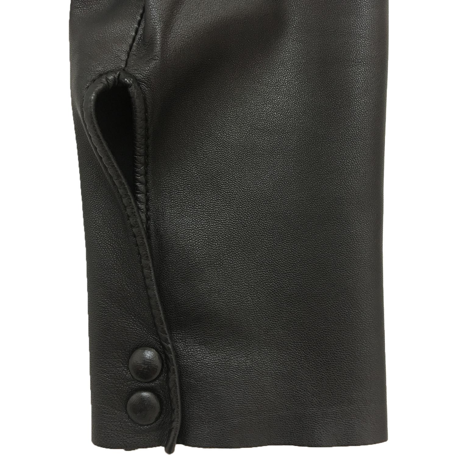 Jean Paul Gaultier FEMME Blazer Jacket Leather Sleeves 90s In Good Condition For Sale In Berlin, DE