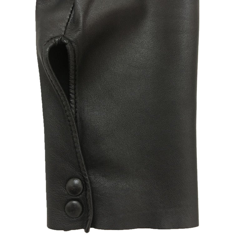 Jean Paul Gaultier FEMME Blazer Jacket Leather Sleeves 90s For Sale 2
