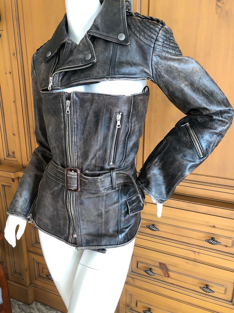 JEAN PAUL GAULTIER FEMME レザージャケット 40 Jean Paul GAULTIER FEMME Zip Up Jacket black 40 | eBay