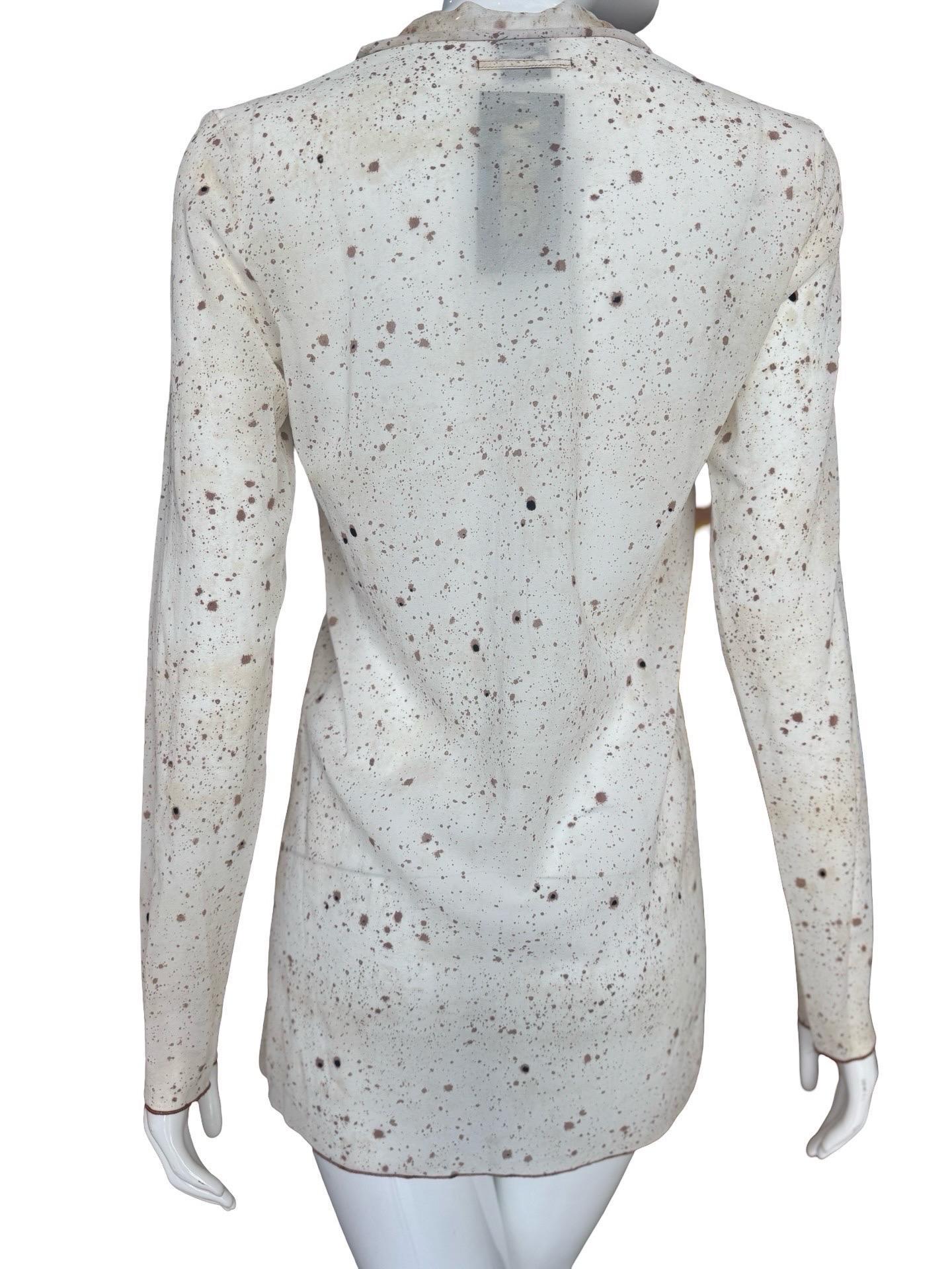 Jean Paul Gaultier Femme Tunique Ink Splatter Excellent état - En vente à Miami, FL