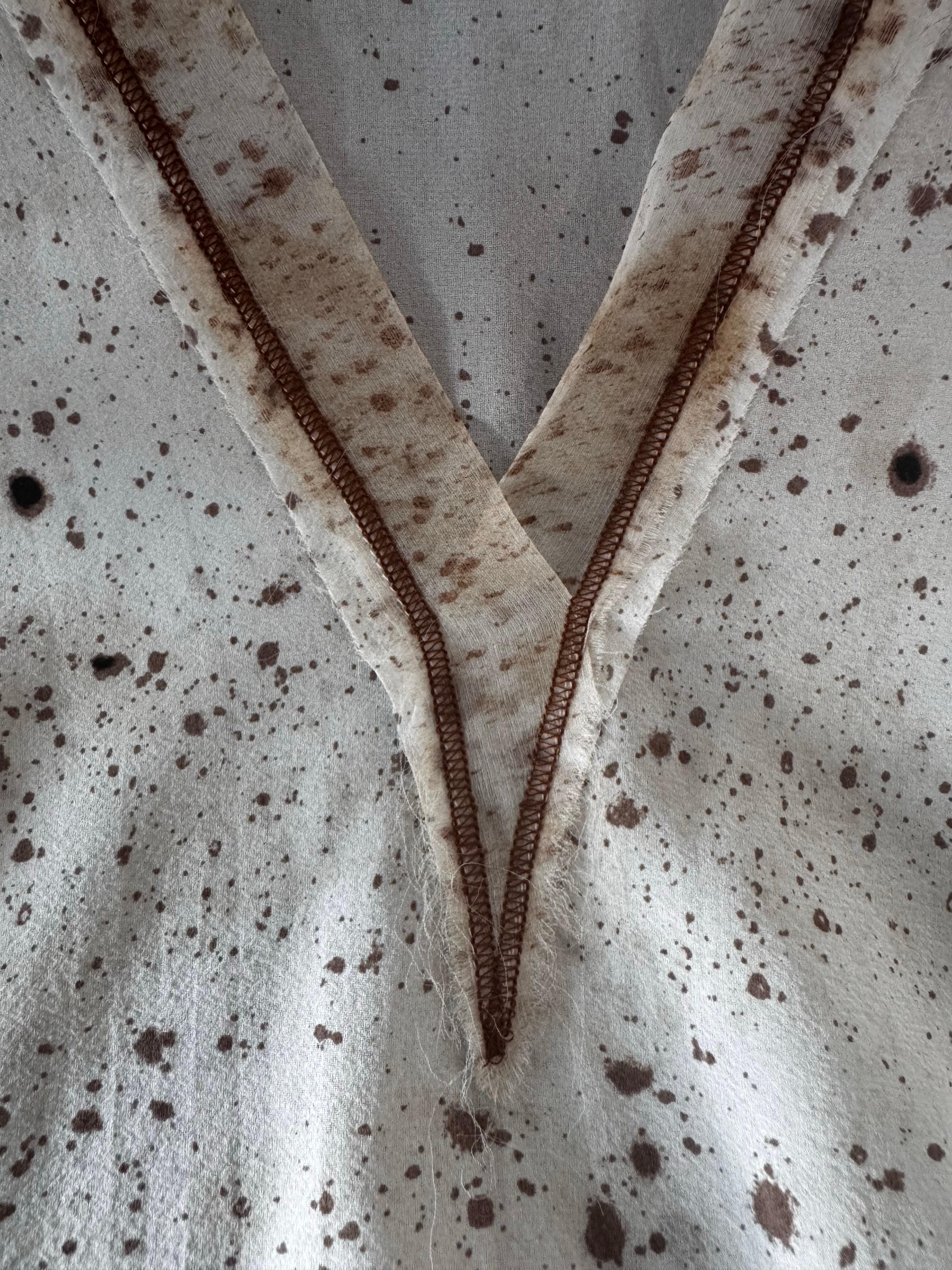 Jean Paul Gaultier Femme Tunique Ink Splatter en vente 3