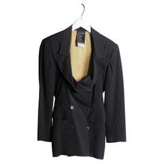 Jean Paul Gaultier Femme Jacket 1988/89 Pinstripe Sz 40 Documented Madonna