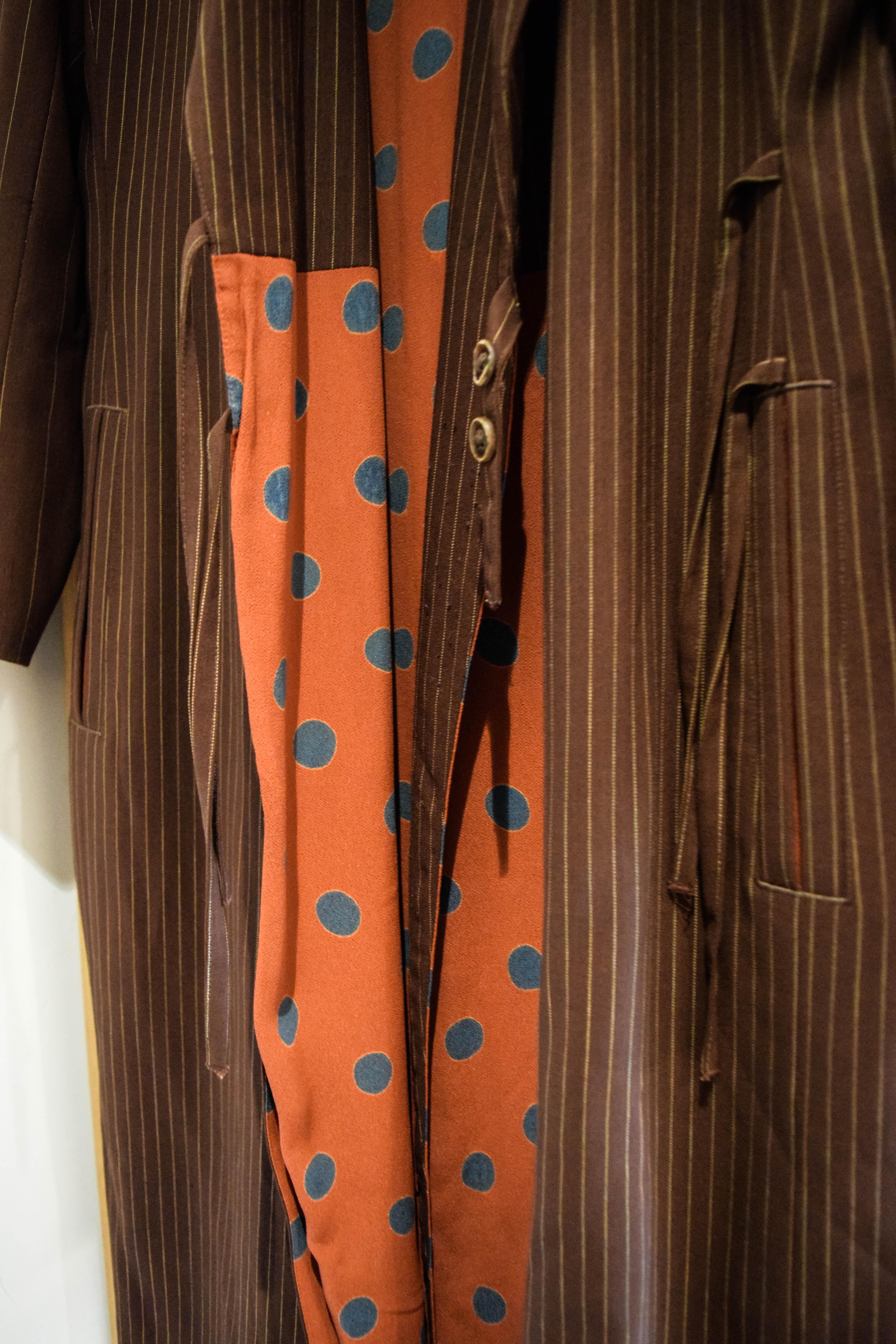 Jean Paul Gaultier Femme  Cappotto lungo foderato doppiopetto da donna in vendita 2