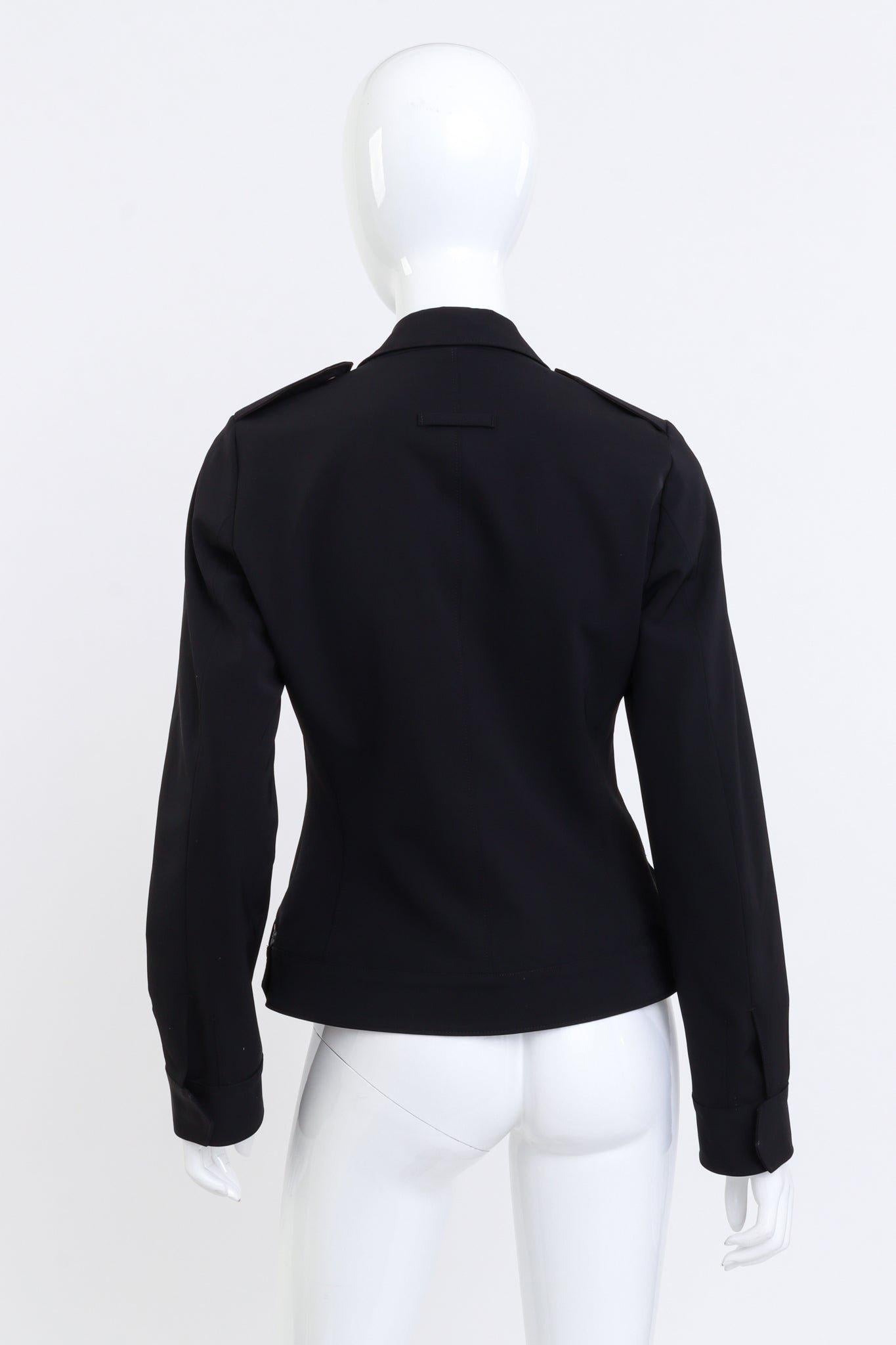 Black Jean Paul Gaultier Femme Open Back Blazer Jacket (US 6) For Sale